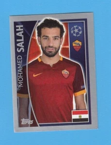 Football sticker #349b Mohamed Salah AS Roma League Champions 2015 2016 TOPPS - Picture 1 of 2