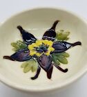 Vintage Moorcroft England Columbine Flower Trinket Bowl Dresser Dish 3-3/8”