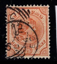 Curacao 1892 Mi. 28 Usato 20% 25 C, Guglielmo III