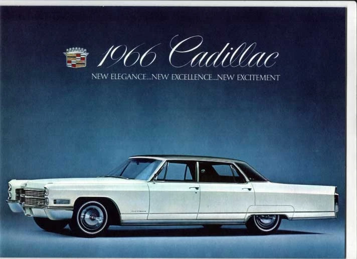 1966 CADILLAC US Brochure DE VILLE CALAIS FLEETWOOD ELDORADO SEVENTY-FIVE etc - image 1 of 2