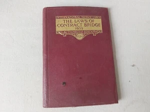 Laws Of Contract Bridge 1935 Authorized Edition Portland Club The Whist Club - Imagen 1 de 10