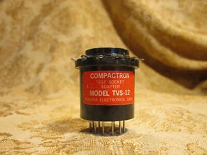 Vintage POMONA TVS-12 TUBE SOCKET TEST ADAPTER 12 Pin Socket Saver Compactron #4 - Picture 1 of 2