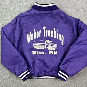 Abrigo de Camión Weber Vintage Satinado Púrpura Construcción Chaqueta Arroz Minnesota XXL - Imagen 1 de 9