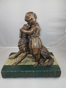 Cast Resin A Boy And His Dog Statue (2023) - Picture 1 of 7