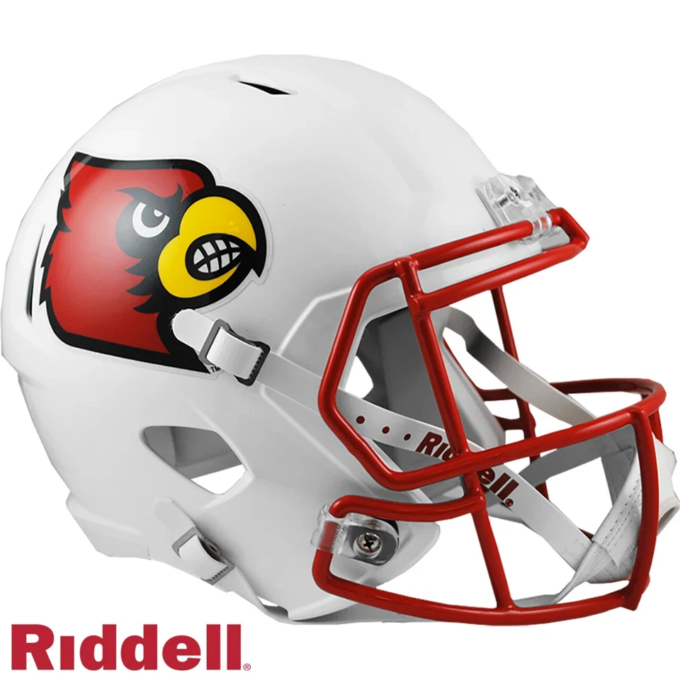 LOUISVILLE CARDINALS FULL SIZE SPEED REPLICA NCAA FOOTBALL HELMET RIDDELL! - Image 1 of 1