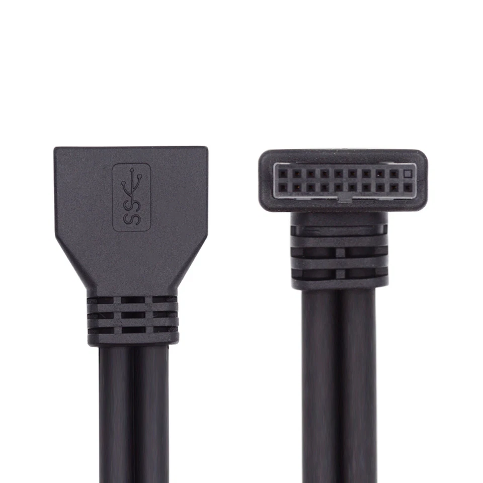 Cablecy USB 3.0 19Pin Male to Female Extension Cable for Motherboard Mainboard - Image 1 of 1