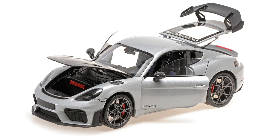 1 18 MINICHAMPS Porsche Cayman Gt4 Rs Silver Metallic 2024 110062122