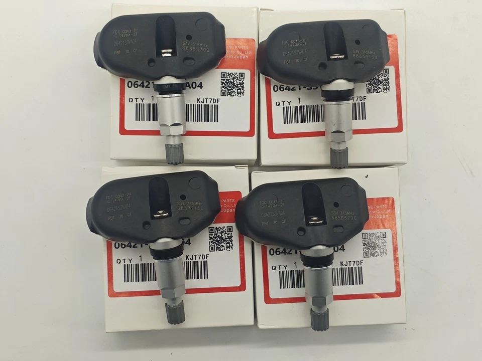 OEM 06421-S3V-A04 4Pcs Tire Pressure Sensors TPMS For Honda Acura MDX RL TL NEW Foto 1 de 3