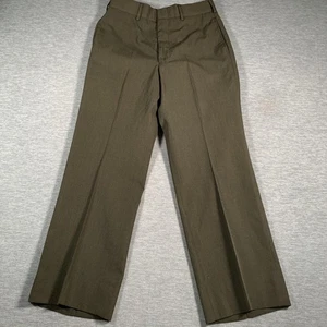 USMC Dress Pants Mens 32S Green Shade 2212 Wool Blend Service Uniform Military - Picture 1 of 12
