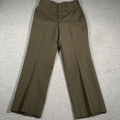USMC Dress Pants Mens 32S Green Shade 2212 Wool Blend Service Uniform Military - Image 1 of 4