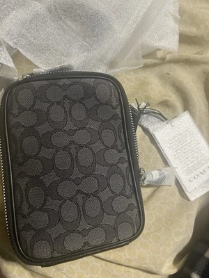 Bandolera Coach Stanton plateada/negra CAJ44 NUEVA CON ETIQUETAS Foto 1 de 4