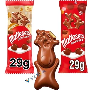Maltesers Reindeer, Reindeer Gingerbread Milk Chocolate Christmas Bar 29g Treat - Picture 1 of 4