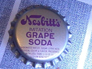 FLASCHENVERSCHLUSS UNBENUTZT MIT KUNSTSTOFF AUSGEKLEIDET NESBITTS EINWEIHUNG TRAUBE SODA HAGERSTOWN MD - Bild 1 von 3