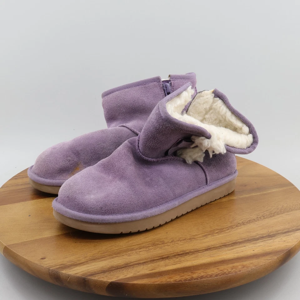 Koolaburra by UGG Little Kids' Victoria Mini Boot Purple/Violet w Ribbon Size 3 - Image 1 of 4