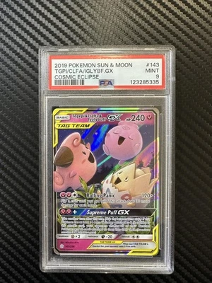 Togepi & Cleffa & Igglybuff GX 143/236 Sm-Cosmic Eclipse Holo - Image 1 of 3
