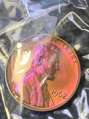 1962 TONED Lincoln Memorial Cent Proof in original packaging - Image 1 of 4