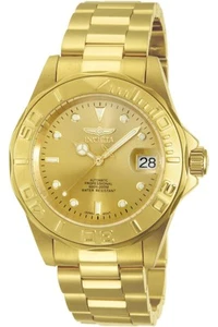 Men's 13929 Pro Diver Automatic Gold Dial 18k Gold Ion-Plated Stainless Steel... - Picture 1 of 8