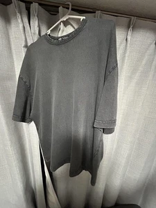 ZARA graues Vintage Style TShirt S Kurzarm Oberteil gebraucht - Bild 1 von 2