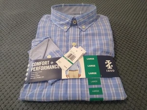 Izod comfort performance button down long sleeve shirt mens size Large - Picture 1 of 13