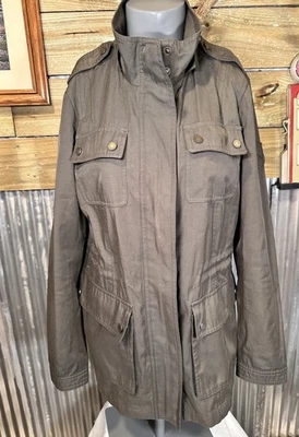 Mujer Polo Ralph Lauren Verde Recortado Ejército Militar Chaqueta S Nuevo  Foto 1 de 4