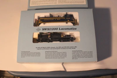 PROTO 2000 SW9/1200 LOCOMOTIVE HO SCALE CHESAPEAKE & OHIO DIESEL 5088 #21146 EMD - Image 1 of 4