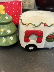 Weihnachten und Camper Salz und Pfefferstreuer Set - Bild 1 von 8