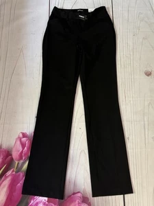 Neu Express Damen Anzughose Publizist kaum Bot mittelhoher Bund Stretch Größe 4L schwarz - Bild 1 von 6