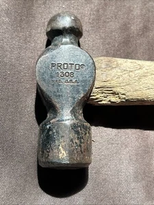 Vintage Proto Ball Peen Hammer Model 1308. Original Handle - Made in USA…. - Picture 1 of 5