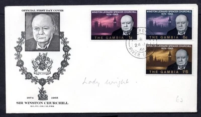 The Gambia - 1966 Churchill First Day Cover - image 1 of 2