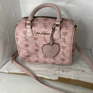 Juicy Couture Pink leather shoulder/crossbody bag With Heart Shape Tag 10x5x9 - Picture 1 of 6