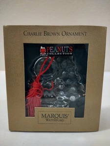 Cacahuetes Adorno de Navidad Charlie Brown Estatuilla Marqués Waterford Cristal  - Imagen 1 de 6