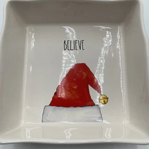 Rae Dunn Artisan Collection Believe Holiday Casserole Pan Bakeware Free Shipping - Picture 1 of 11