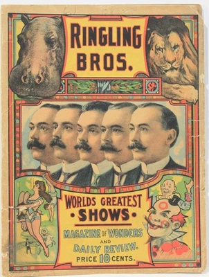 Official Program of the Ringling Bros World’s Greatest Shows Season 1910 - Image 1 of 4