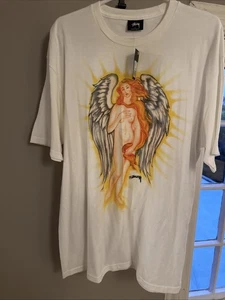 Stussy Venus Angel Tee T-Shirt - Weiß - Large Neu mit Etikett - Bild 1 von 6