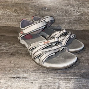 Teva Tirra Sport Sandals Womens Shoes 8 M Grey Taupe Pink Strappy Water 4266 - Picture 1 of 12