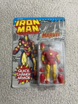 Marvel Superheroes Iron Man Quick Change Armor 6" Figure 1991 Toy Biz Vintage  - Image 1 of 3