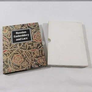 Russian Embroidery and Lace Patterns Religious Icon Peasant Royalty History - Imagen 1 de 15