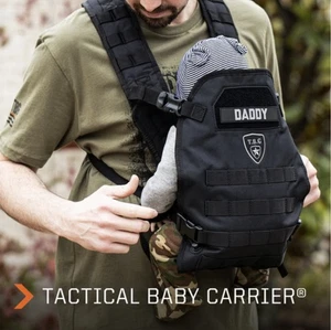 Herren TBG Tactical Baby Gear Carrier schwarz mit Wickelauflage Daddy - Bild 1 von 13