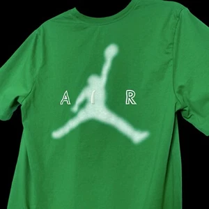 Air Jordan Nike Swoosh Jumpman Shirt Green Michael Jordan Men’s M EXCELLENT - Picture 1 of 10