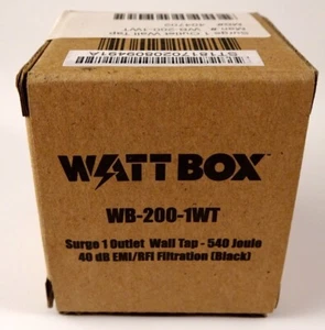 Wattbox Surge Protector Wall Tap | 1 Outlet WB-200-1WT, 540 Joule, New In Box - Picture 1 of 7