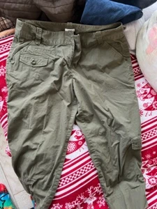 Liz & Co Claiborne Capri Pants green  Stretch 14 Cotton blend - Picture 1 of 5