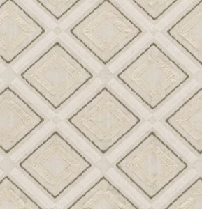 CLARKE & CLARKE VORHANGSTOFF DESIGN Paragon 1,7 METER LEINEN/ELFENBEIN BESTICKT - Bild 1 von 7