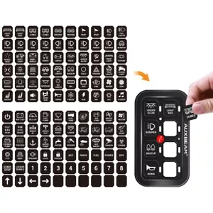 120PCS Vertical Switch Panel Sticker For AUXBEAM 6/8 Gang Switch Panel Switch US - Picture 1 of 9