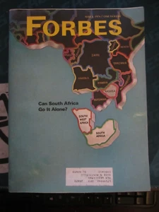 Forbes Magazine May 1976 Can South Africa Go it Alone - Picture 1 of 1
