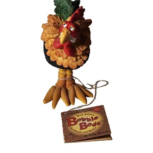 Russ Berrie Bobble Bod "Charlie" 24294 Doug Harris Rooster Chicken 5” Figurine - Picture 1 of 12