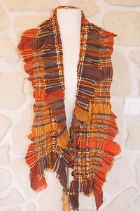 Jolie écharpe orange neuve de marque JEAN LOUIS SCHERRER étiqueté 50 euros - Imagen 1 de 2