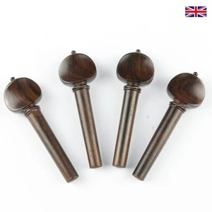 Violin Peg Set Rosewood - Swiss Model with Ebony Ball/Pip - Picture 1 of 4