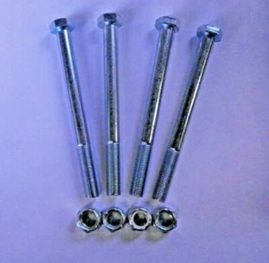 NRC2384 Front Bumper Bolts 3/8"x41/4"UNF & Nuts x4 Landrover Series 2-3 & 90 110 - Picture 1 of 1