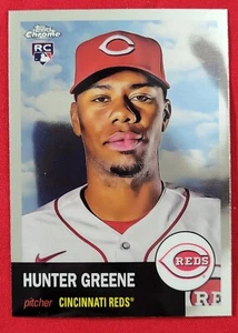 2022 Topps Chrome Platinum Anniversary HUNTER GREENE RC #77 Reds - Picture 1 of 2