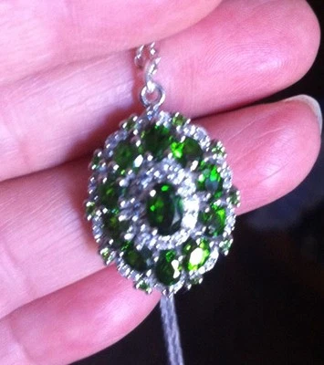 俄罗斯(铬)- 透视镜项链,带斯特林银链。 20 — 第 1/4 张图片